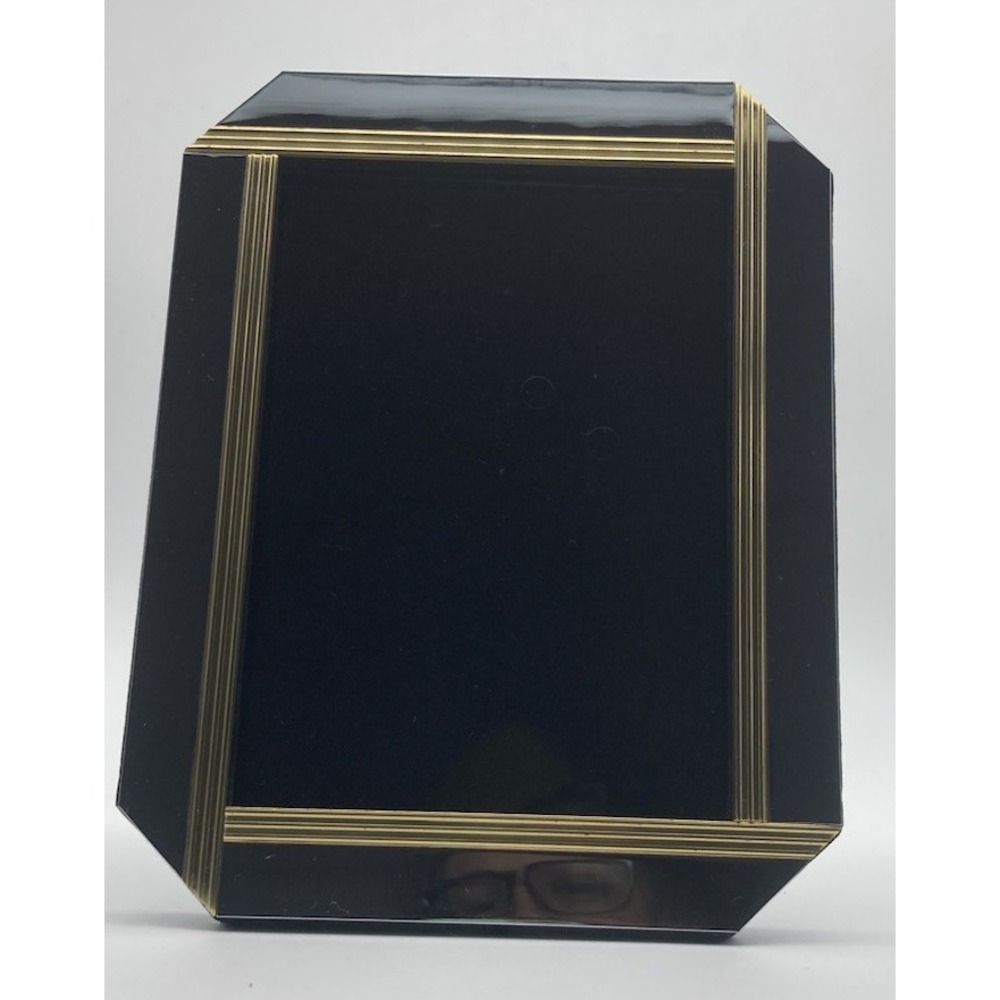 Vintage Art Deco Style 5x7 Photo Frame Gold & Silver Exterior Size 7"x 8.75" - Picture 3 of 6